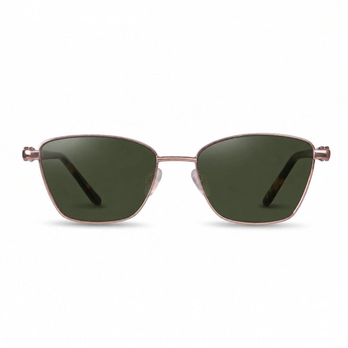 Lentes de sol Fiore 22115 Brown con cristal G15 polarizado UV400, vista frontal para mujer #color_g15 #foto_frontal