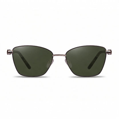 Lentes de sol Fiore 22115 Gris con cristal G15 polarizado UV400, vista frontal para mujer #color_g15 #foto_frontal