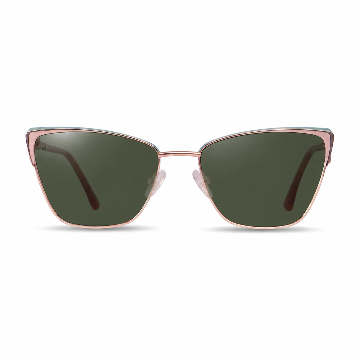 Lentes de sol Fiore 3839 Rosado con cristal G15 polarizado UV400, vista frontal para mujer #color_g15 #foto_frontal