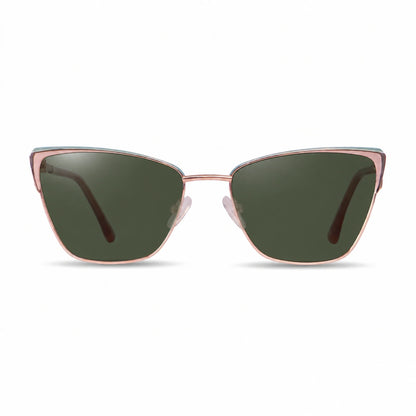 Lentes de sol Fiore 3839 Rosado con cristal G15 polarizado UV400, vista frontal para mujer #color_g15 #foto_frontal