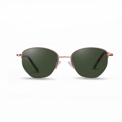 Lentes de sol Fiore 3921 Brown con cristal G15 polarizado UV400, vista frontal para mujer #color_g15 #foto_frontal