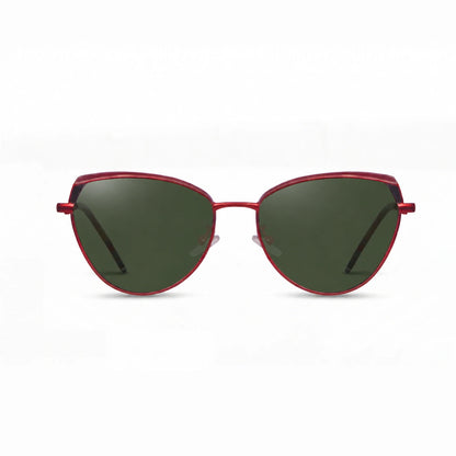Lentes de sol Fiore 3983 Rojo con cristal G15 polarizado UV400, vista frontal para mujer #color_g15 #foto_frontal