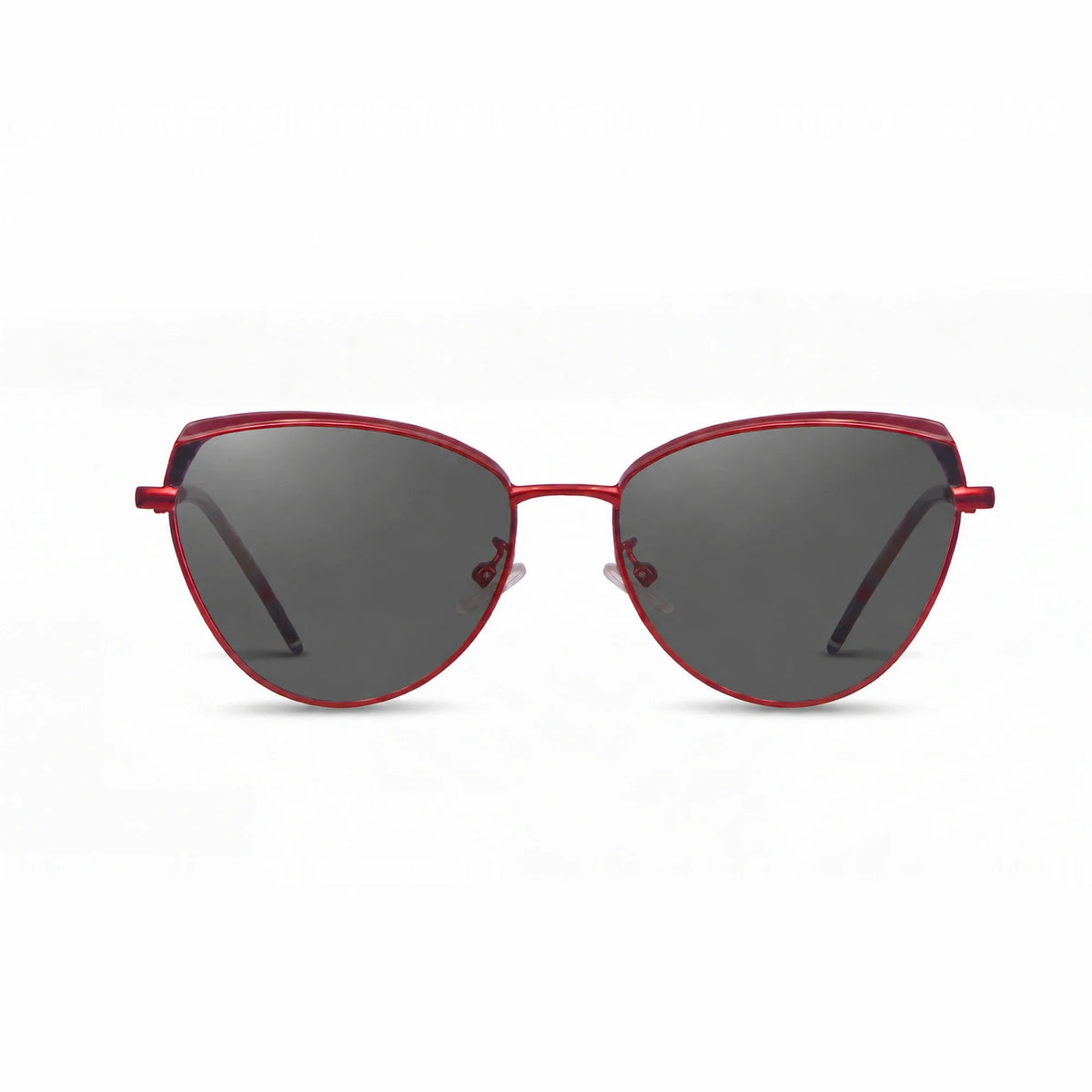 Lentes de sol Fiore 3983 Rojo con cristal negro polarizado UV400, vista frontal para mujer #color_negro #foto_frontal