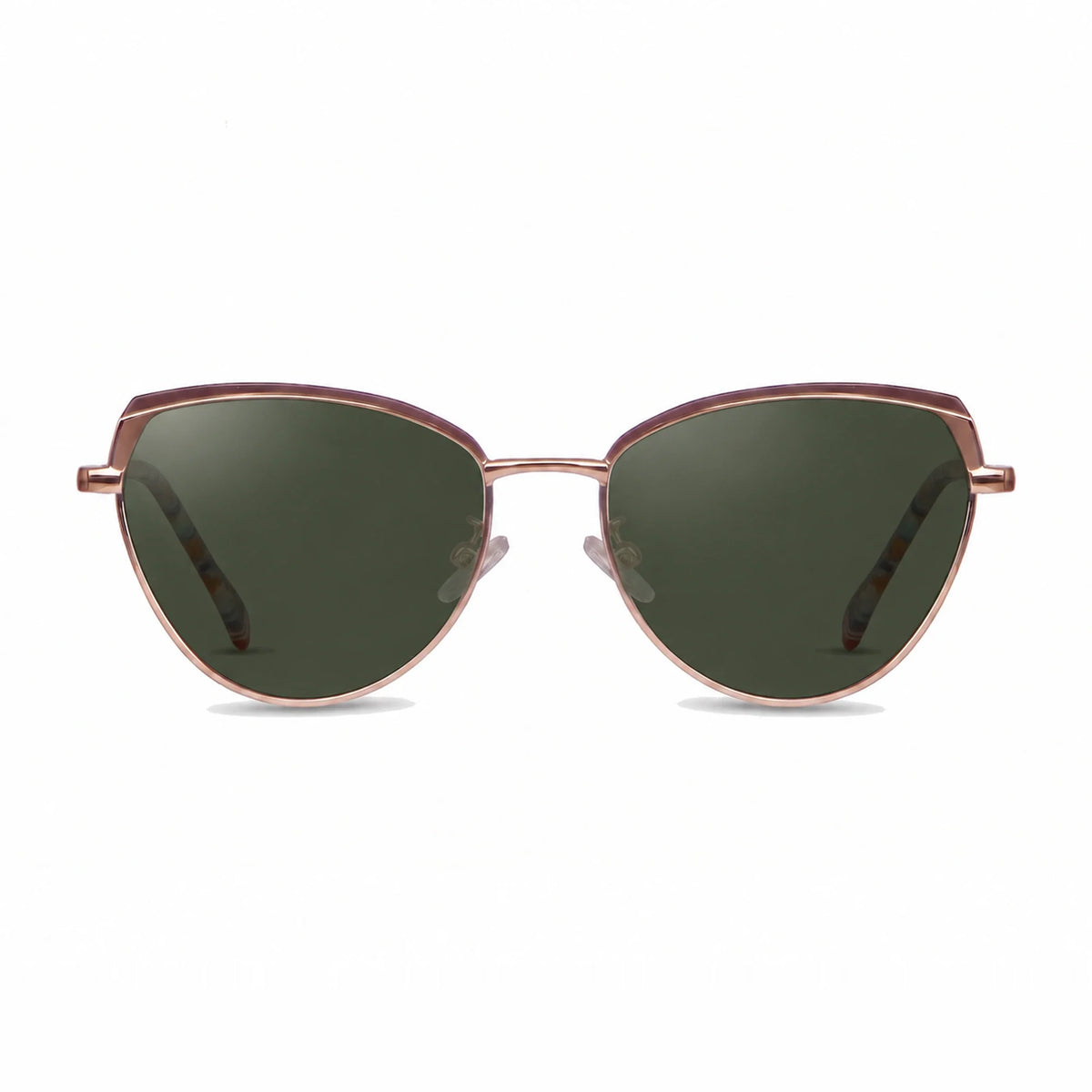 Lentes de sol Fiore 3983 Dorado con cristal G15 polarizado UV400, vista frontal para mujer #color_g15 #foto_frontal