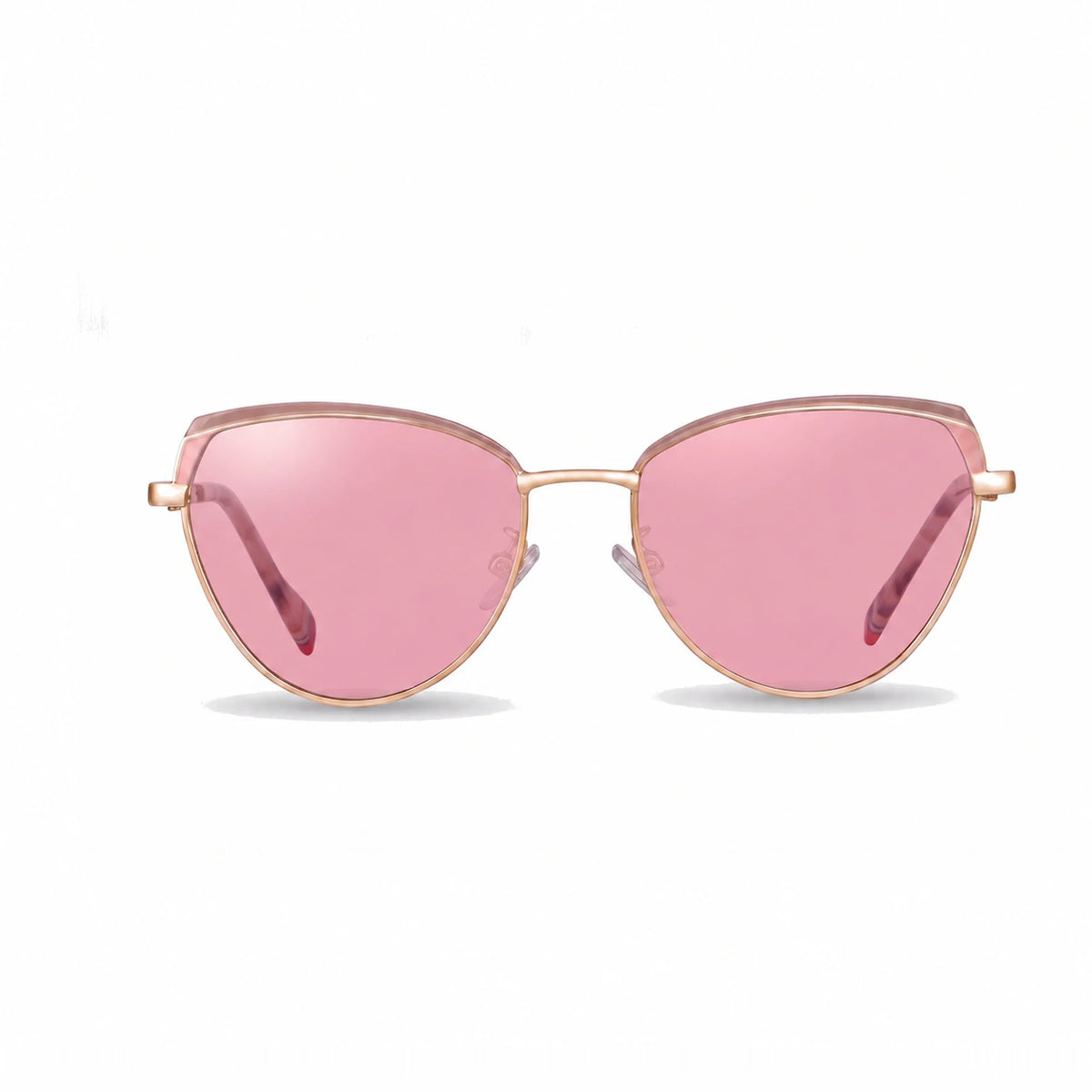 Lentes de sol Fiore 3983 Rosado con cristal rosado polarizado UV400, vista frontal para mujer #color_rosado #foto_frontal