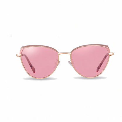 Lentes de sol Fiore 3983 Rosado con cristal rosado polarizado UV400, vista frontal para mujer #color_rosado #foto_frontal