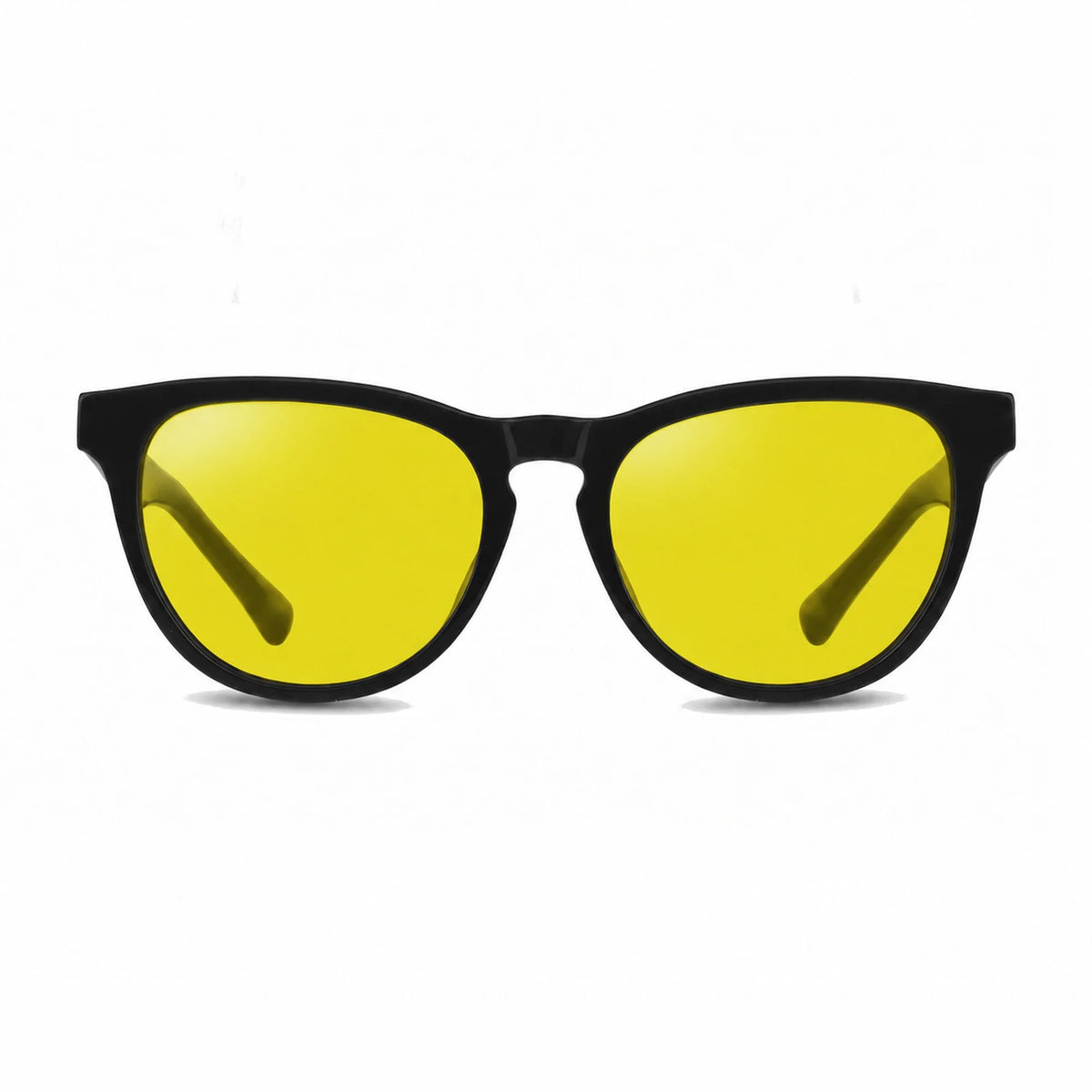 Lentes de sol Fiore 4488 Negro con cristal amarillo polarizado UV400, vista frontal para hombre y mujer #color_amarillo #foto_frontal