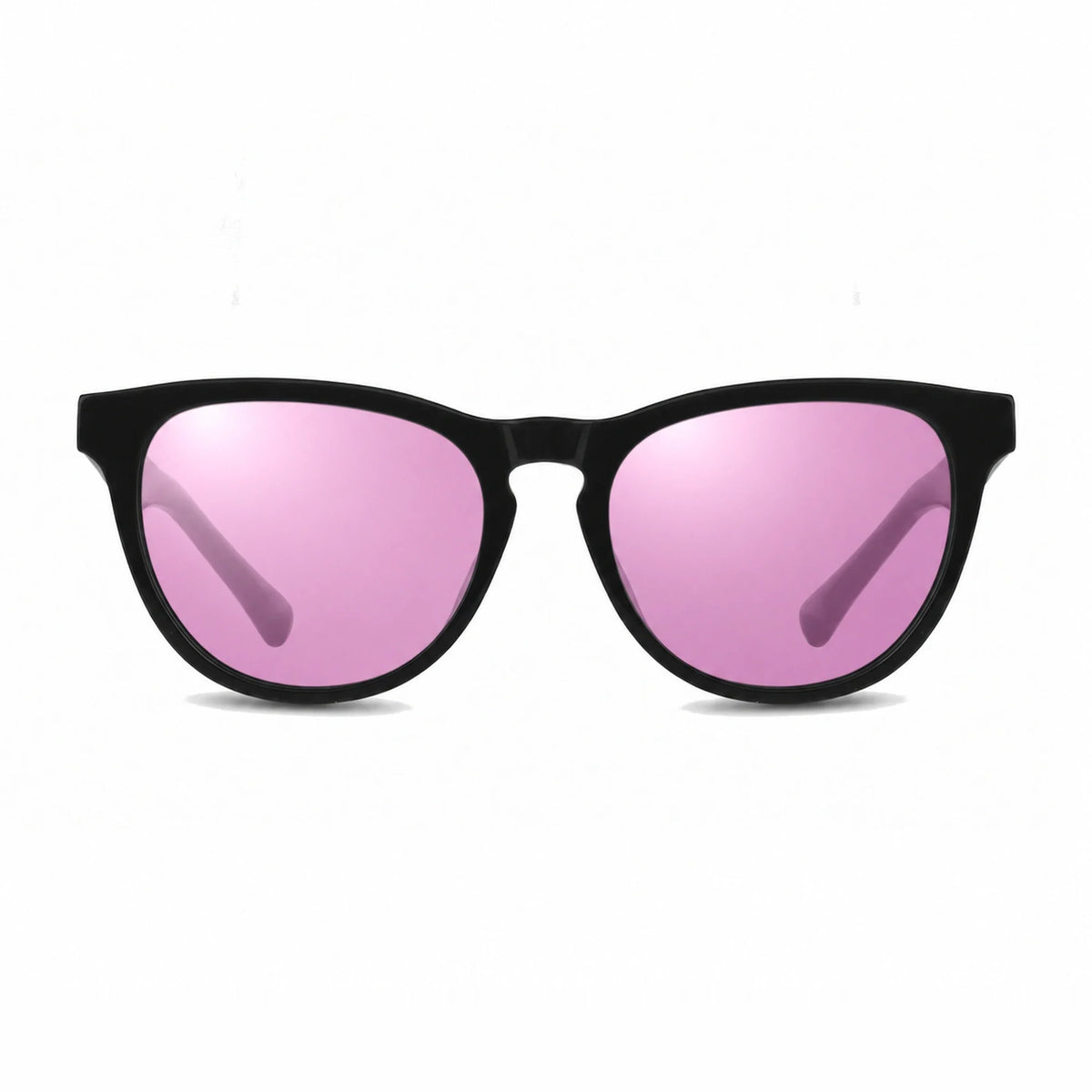 Lentes de sol Fiore 4488 Negro con cristal espejado rosado polarizado UV400, vista frontal para hombre y mujer #color_espejado-rosado #foto_frontal