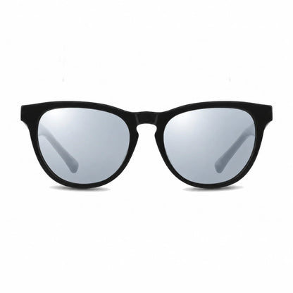 Lentes de sol Fiore 4488 Negro con cristal espejado silver polarizado UV400, vista frontal para hombre y mujer #color_espejado-silver #foto_frontal