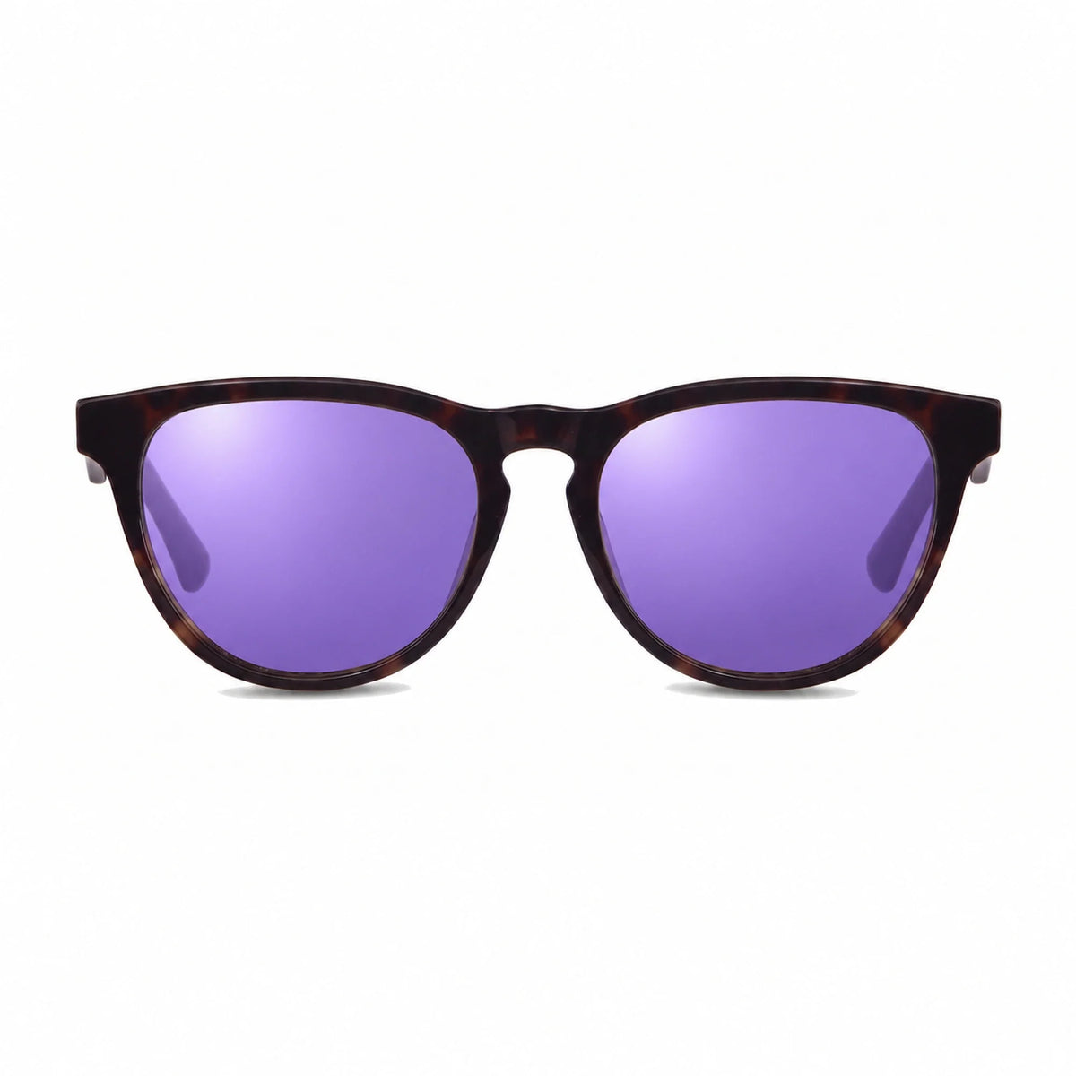 Lentes de sol Fiore 4488 Carey con cristal espejado morado polarizado UV400, vista frontal para hombre y mujer #color_espejado-morado #foto_frontal