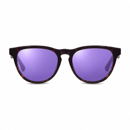 Lentes de sol Fiore 4488 Carey con cristal espejado morado polarizado UV400, vista frontal para hombre y mujer #color_espejado-morado #foto_frontal