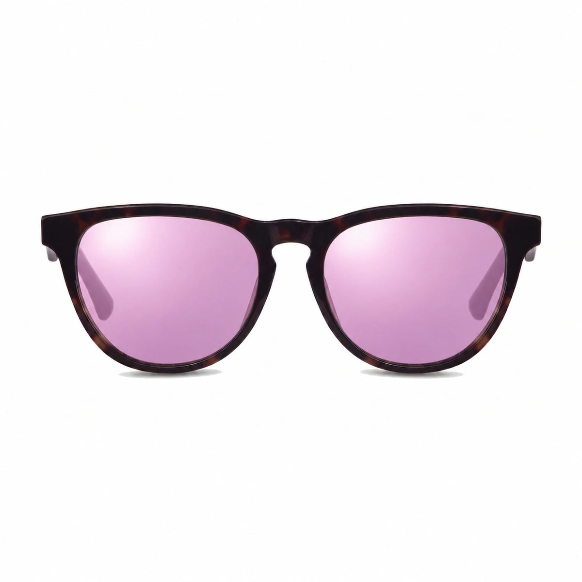 Lentes de sol Fiore 4488 Carey con cristal espejado rosado polarizado UV400, vista frontal para hombre y mujer #color_espejado-rosado #foto_frontal