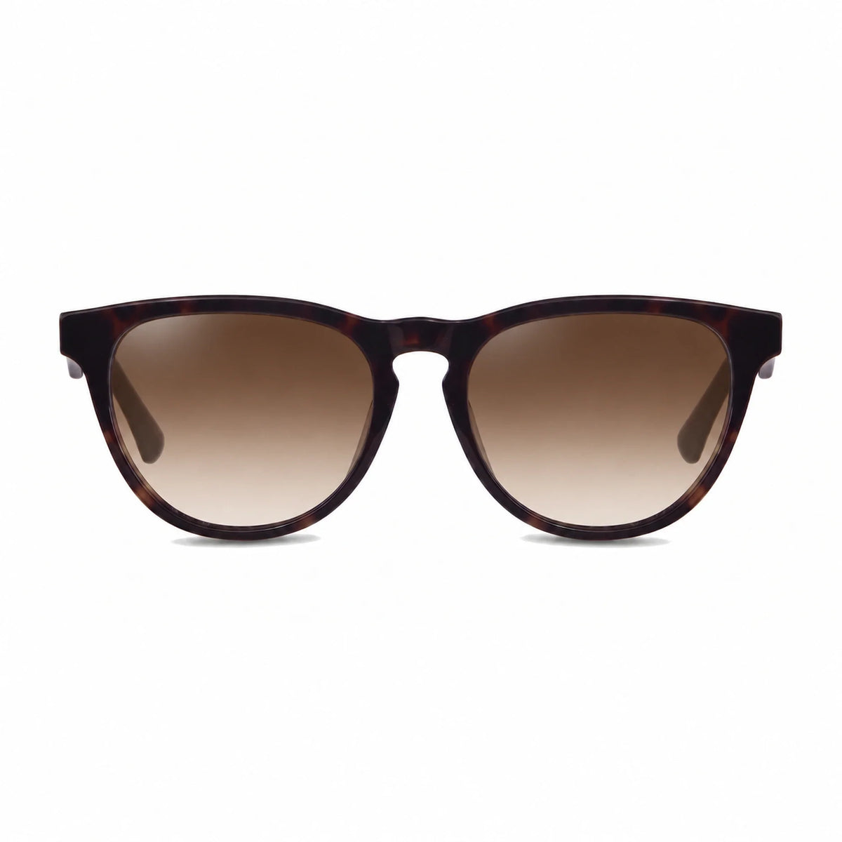 Lentes de sol Fiore 4488 Carey con cristal gradiente café polarizado UV400, vista frontal para hombre y mujer #color_gradiente-cafe #foto_frontal
