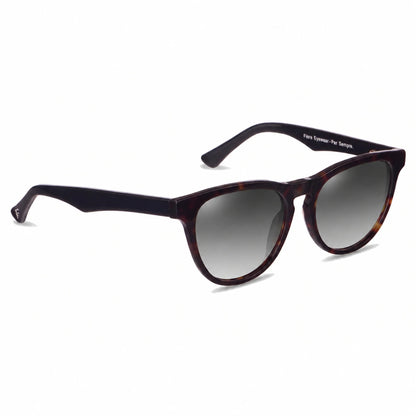 Lentes de sol Fiore 4488 Carey con cristal gradiente gris polarizado UV400, vista en tres cuartos para hombre y mujer #color_gradiente-gris