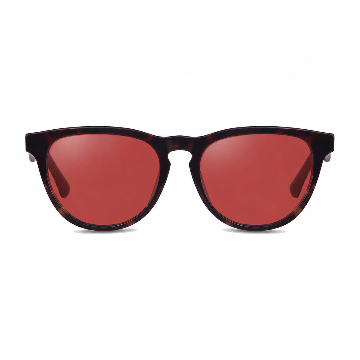 Lentes de sol Fiore 4488 Carey con cristal rojo polarizado UV400, vista frontal para hombre y mujer #color_rojo #foto_frontal