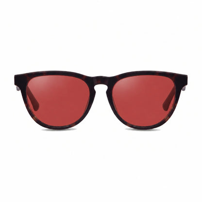 Lentes de sol Fiore 4488 Carey con cristal rojo polarizado UV400, vista frontal para hombre y mujer #color_rojo #foto_frontal