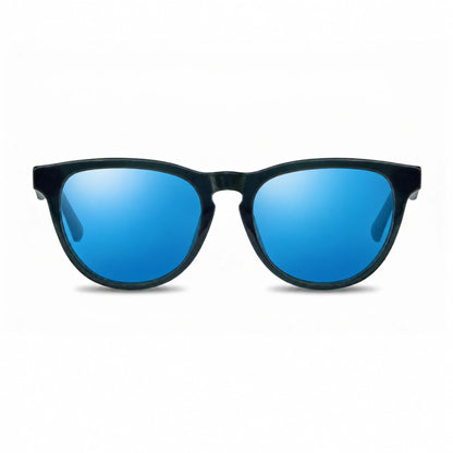 Lentes de sol Fiore 4488 Verde con cristal espejado azul polarizado UV400, vista frontal para hombre y mujer #color_espejado-azul #foto_frontal
