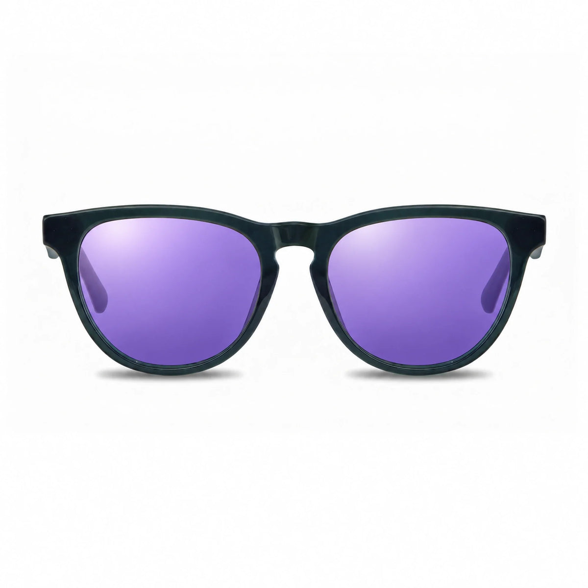 Lentes de sol Fiore 4488 Verde con cristal espejado morado polarizado UV400, vista frontal para hombre y mujer #color_espejado-morado #foto_frontal