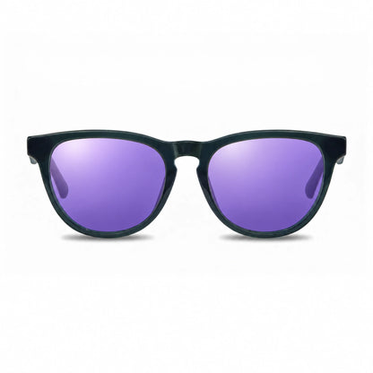 Lentes de sol Fiore 4488 Verde con cristal espejado morado polarizado UV400, vista frontal para hombre y mujer #color_espejado-morado #foto_frontal