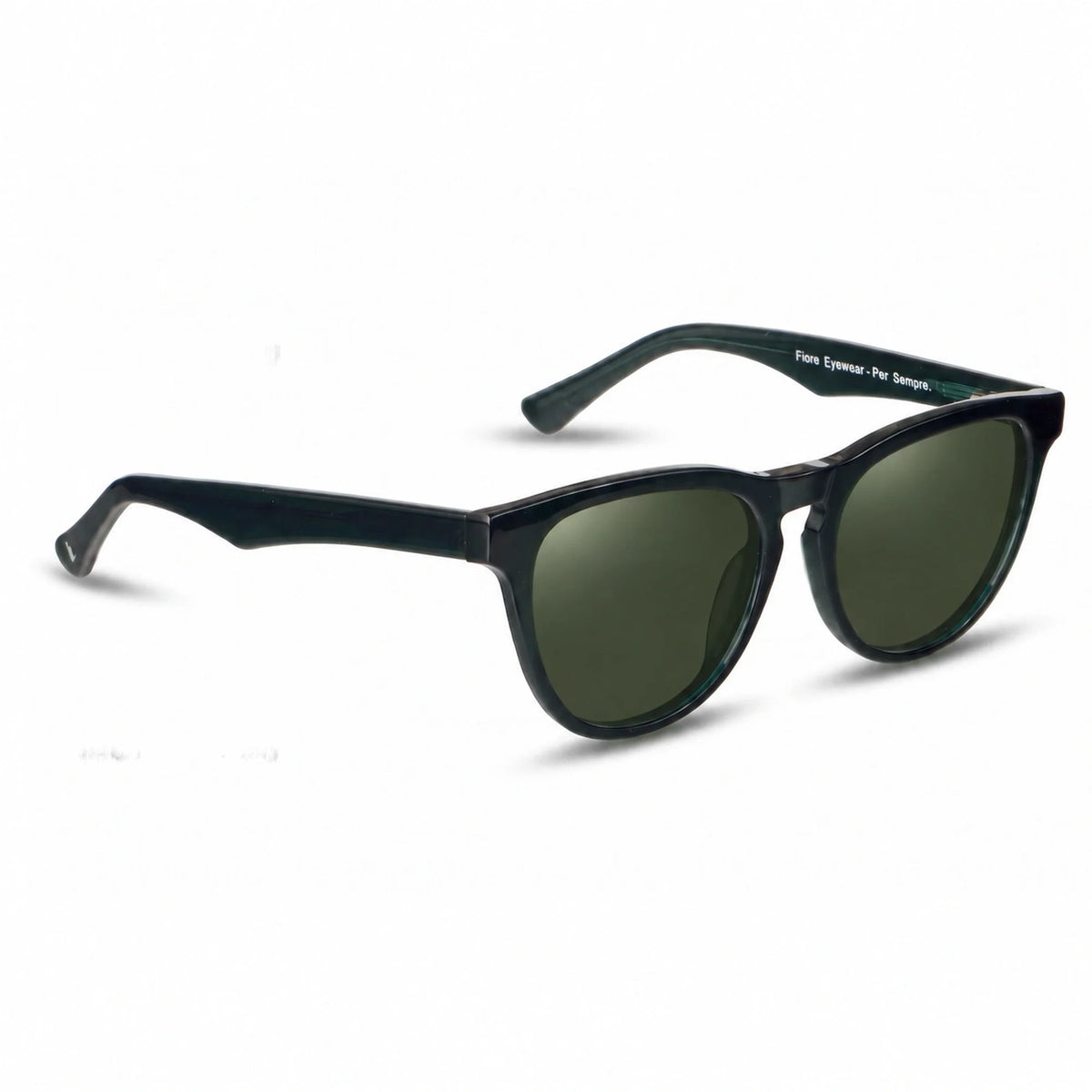 Lentes de sol Fiore 4488 Verde con cristal G15 polarizado UV400, vista en tres cuartos para hombre y mujer #color_g15