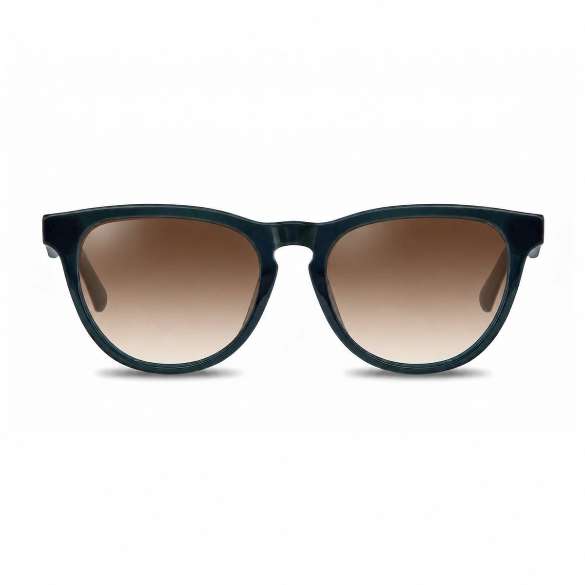 Lentes de sol Fiore 4488 Verde con cristal gradiente café polarizado UV400, vista frontal para hombre y mujer #color_gradiente-cafe #foto_frontal