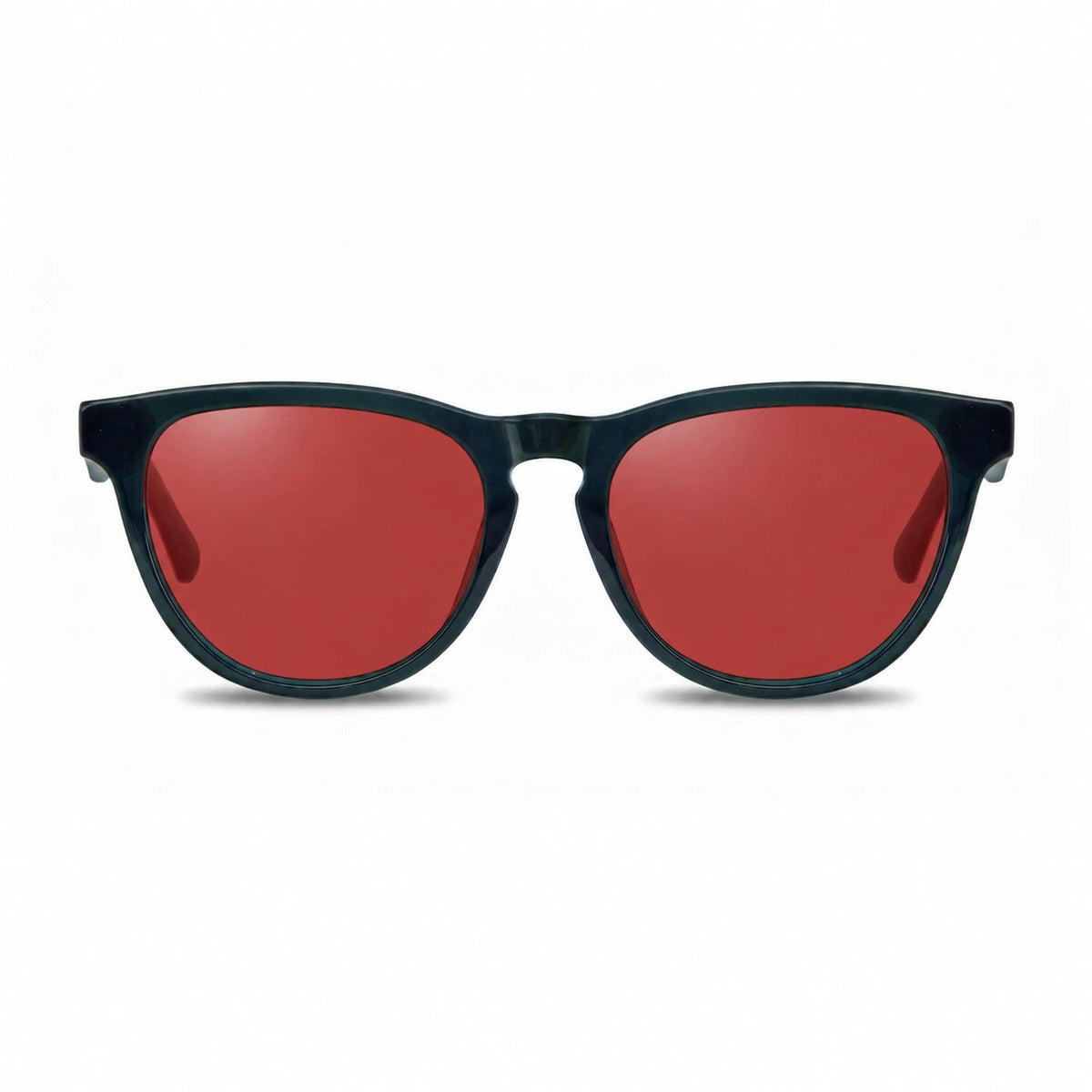 Lentes de sol Fiore 4488 Verde con cristal rojo polarizado UV400, vista frontal para hombre y mujer #color_rojo #foto_frontal