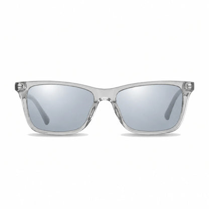 Lentes de sol Fiore 5228 Transparente con cristal espejado silver polarizado UV400, vista frontal para hombre y mujer #color_espejado-silver #foto_frontal