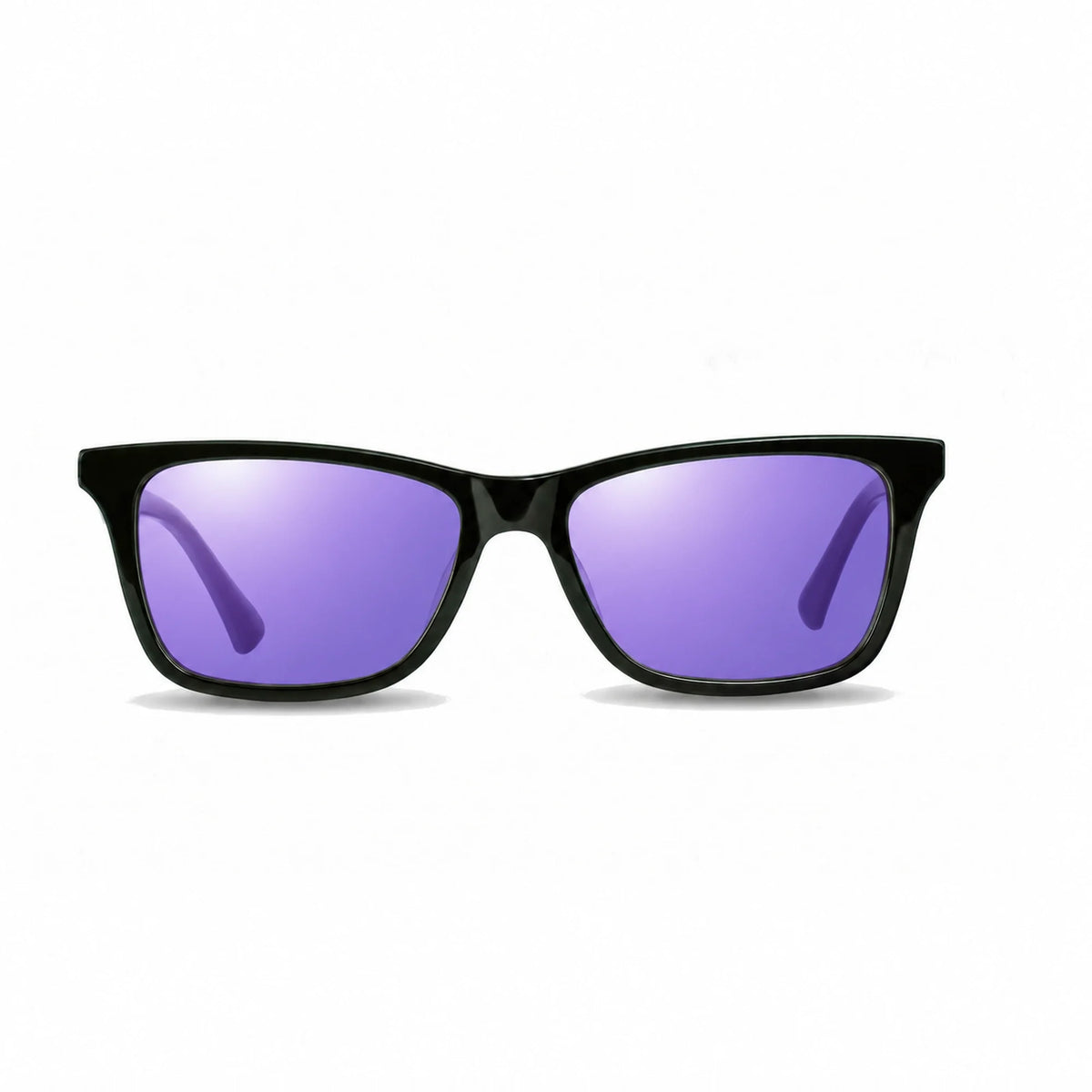 Lentes de sol Fiore 5228 Verde con cristal espejado morado polarizado UV400, vista frontal para hombre y mujer #color_espejado-morado #foto_frontal