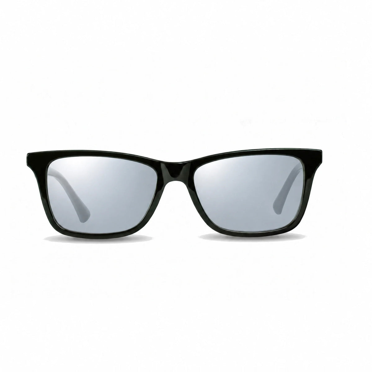 Lentes de sol Fiore 5228 Verde con cristal espejado silver polarizado UV400, vista frontal para hombre y mujer #color_espejado-silver #foto_frontal