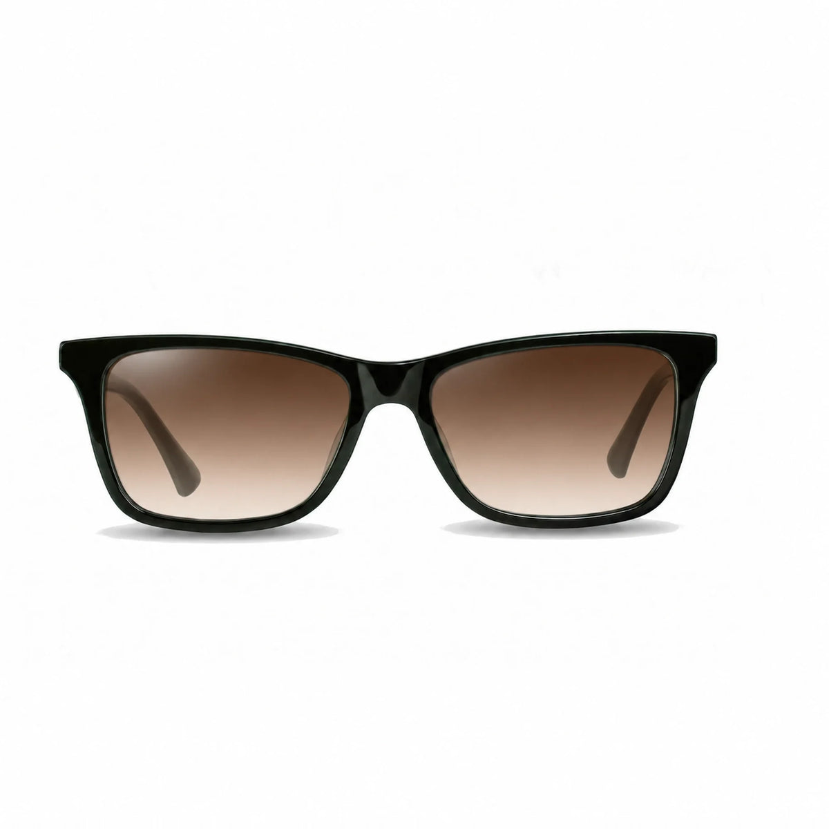 Lentes de sol Fiore 5228 Verde con cristal gradiente café polarizado UV400, vista frontal para hombre y mujer #color_gradiente-cafe #foto_frontal