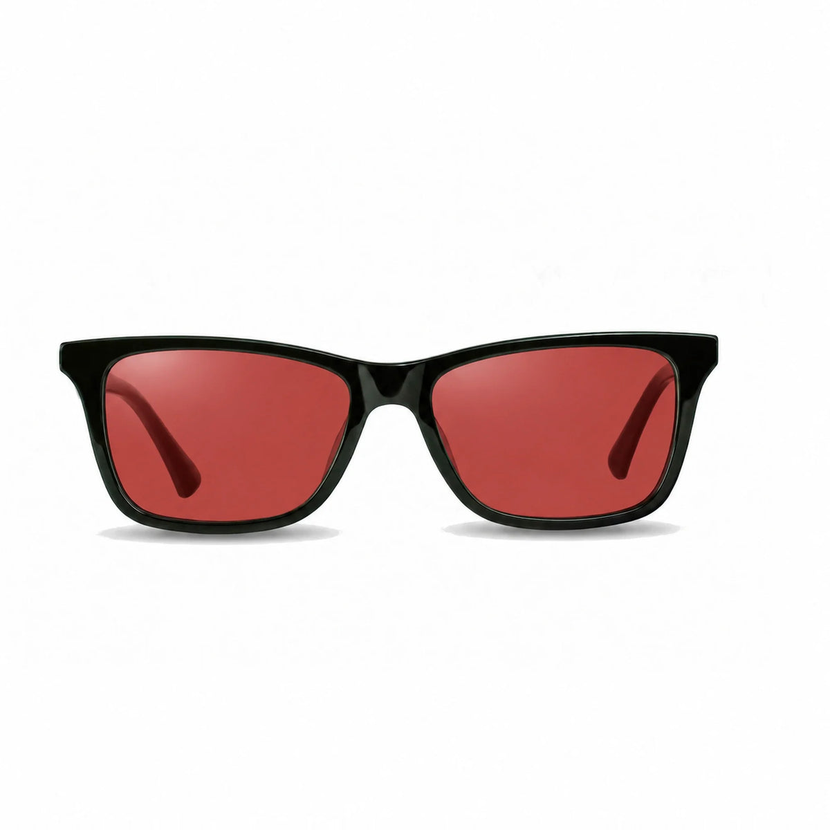 Lentes de sol Fiore 5228 Verde con cristal rojo polarizado UV400, vista frontal para hombre y mujer #color_rojo #foto_frontal