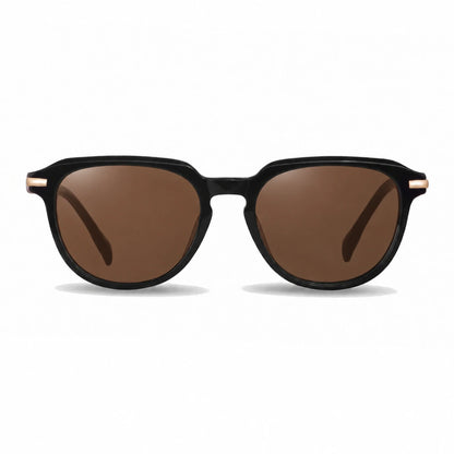 Lentes de sol Fiore 5409 Negro con cristal café polarizado UV400, vista frontal para mujer #color_cafe #foto_frontal