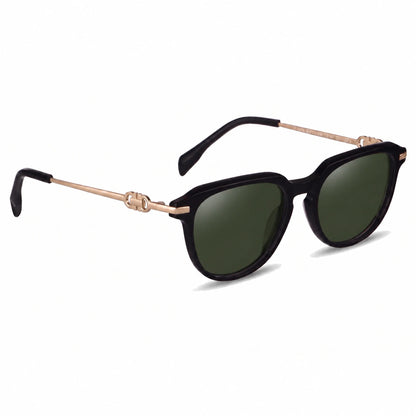 Lentes de sol Fiore 5409 Negro con cristal G15 polarizado UV400, vista en tres cuartos para mujer #color_g15