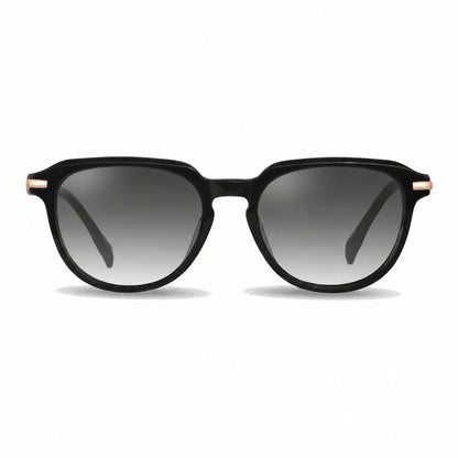 Lentes de sol Fiore 5409 Negro con cristal gradiente gris polarizado UV400, vista frontal para mujer #color_gradiente-gris #foto_frontal