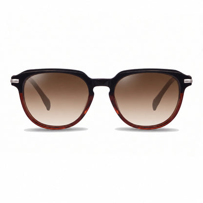 Lentes de sol Fiore 5409 Brown con cristal gradiente café polarizado UV400, vista frontal para mujer #color_gradiente-cafe #foto_frontal