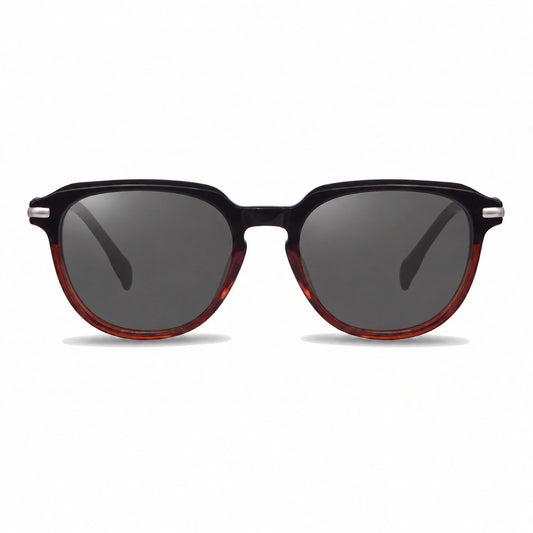 Lentes de sol Fiore 5409 Brown con cristal negro polarizado UV400, vista frontal para mujer #color_negro #foto_frontal
