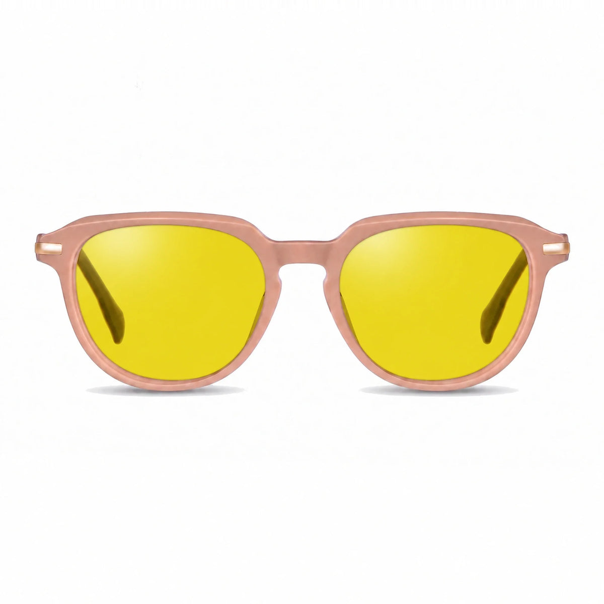 Lentes de sol Fiore 5409 Rosado con cristal amarillo polarizado UV400, vista frontal para mujer #color_amarillo #foto_frontal