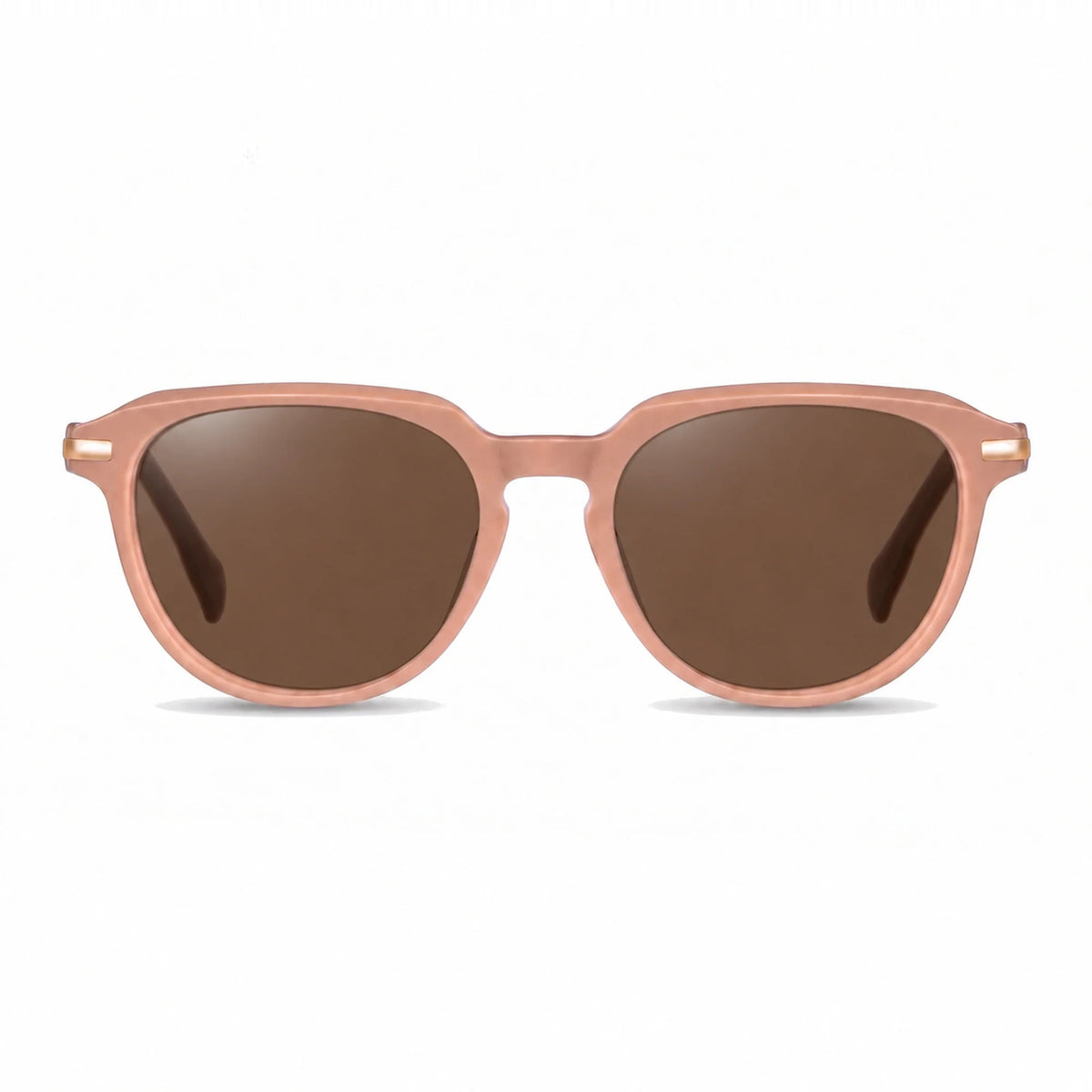 Lentes de sol Fiore 5409 Rosado con cristal café polarizado UV400, vista frontal para mujer #color_cafe #foto_frontal