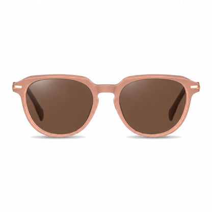 Lentes de sol Fiore 5409 Rosado con cristal café polarizado UV400, vista frontal para mujer #color_cafe #foto_frontal