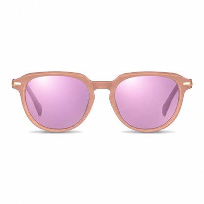 Lentes de sol Fiore 5409 Rosado con cristal espejado rosado polarizado UV400, vista frontal para mujer #color_espejado-rosado #foto_frontal