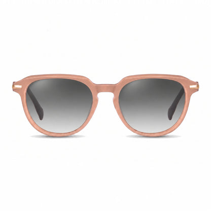 Lentes de sol Fiore 5409 Rosado con cristal gradiente gris polarizado UV400, vista frontal para mujer #color_gradiente-gris #foto_frontal