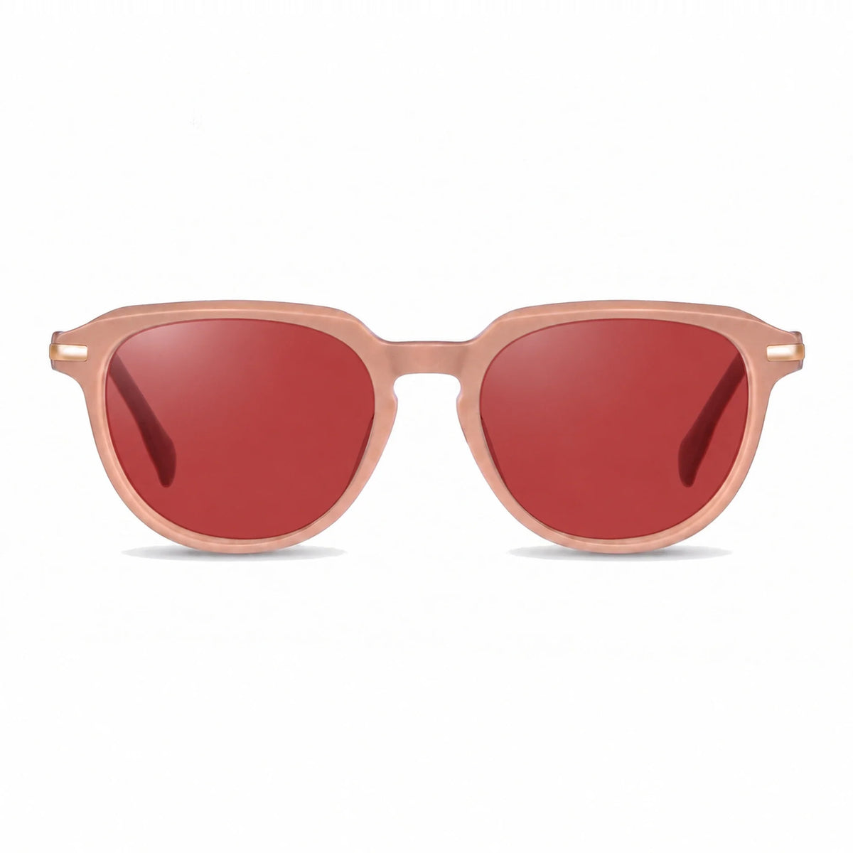 Lentes de sol Fiore 5409 Rosado con cristal rojo polarizado UV400, vista frontal para mujer #color_rojo #foto_frontal