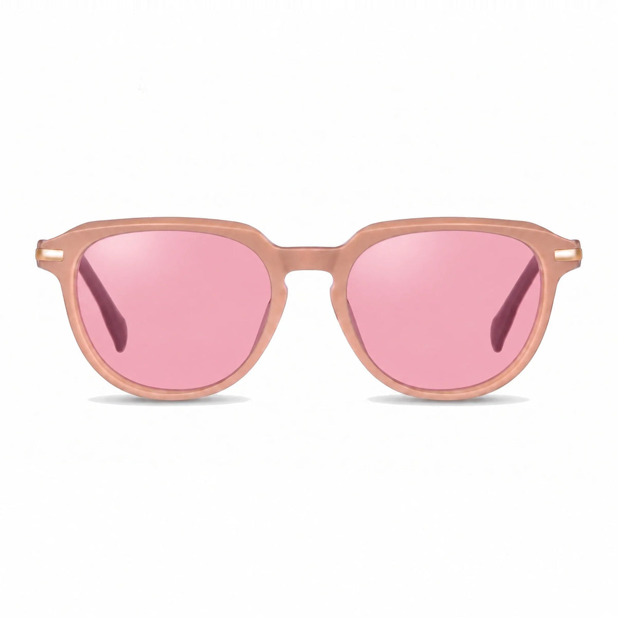 Lentes de sol Fiore 5409 Rosado con cristal rosado polarizado UV400, vista frontal para mujer #color_rosado #foto_frontal