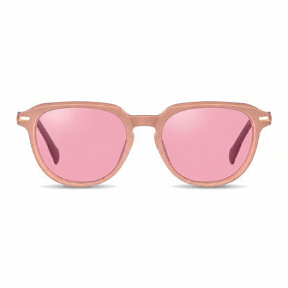 Lentes de sol Fiore 5409 Rosado con cristal rosado polarizado UV400, vista frontal para mujer #color_rosado #foto_frontal