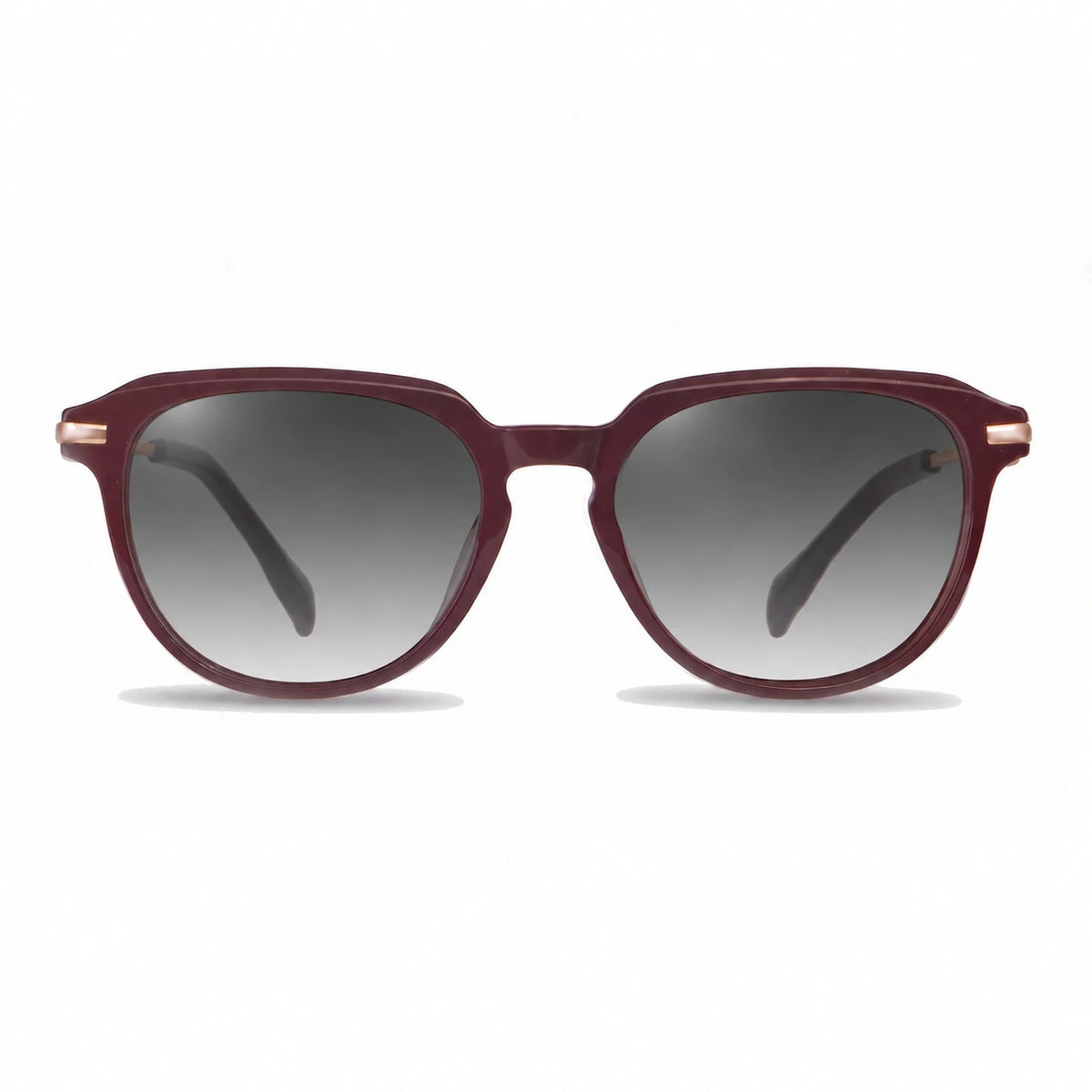 Lentes de sol Fiore 5409 Rojo con cristal gradiente gris polarizado UV400, vista frontal para mujer #color_gradiente-gris #foto_frontal