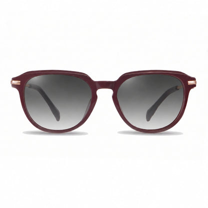 Lentes de sol Fiore 5409 Rojo con cristal gradiente gris polarizado UV400, vista frontal para mujer #color_gradiente-gris #foto_frontal
