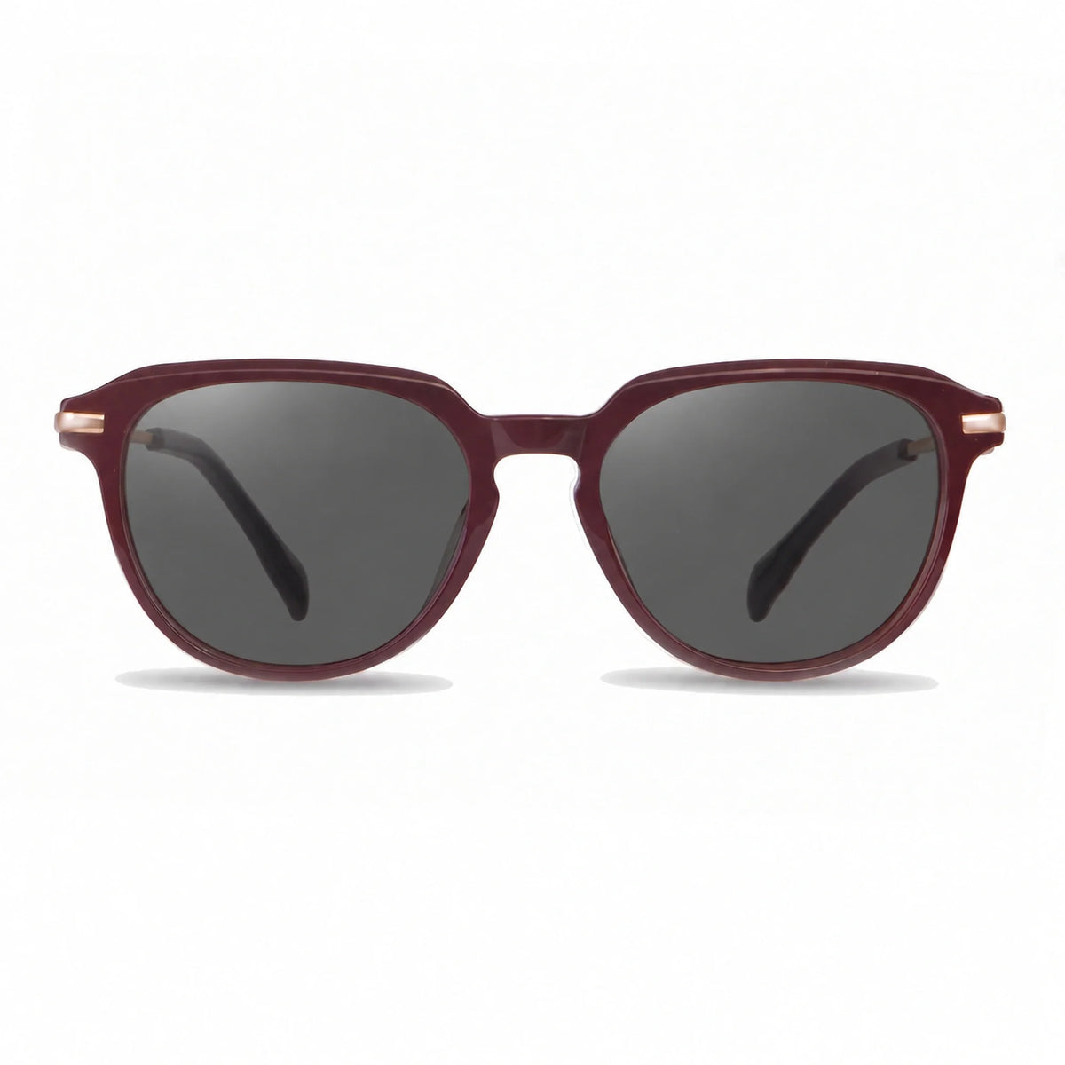 Lentes de sol Fiore 5409 Rojo con cristal negro polarizado UV400, vista frontal para mujer #color_negro #foto_frontal