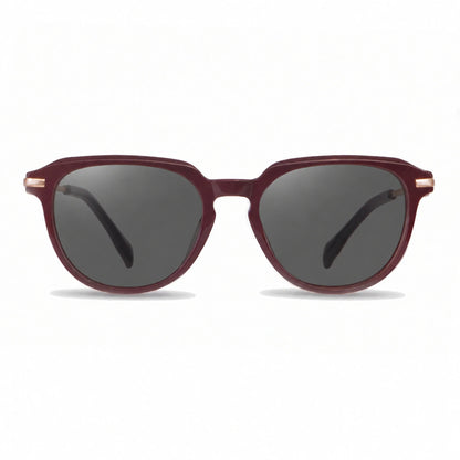 Lentes de sol Fiore 5409 Rojo con cristal negro polarizado UV400, vista frontal para mujer #color_negro #foto_frontal