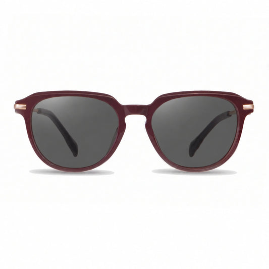 Lentes de sol Fiore 5409 Rojo con cristal negro polarizado UV400, vista frontal para mujer #color_negro #foto_frontal