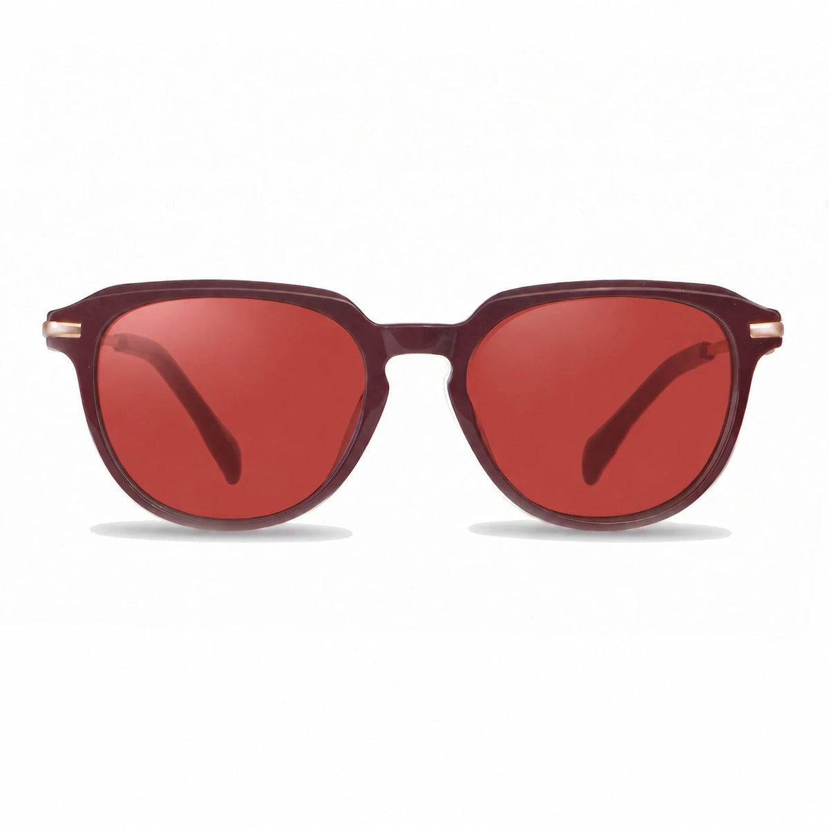 Lentes de sol Fiore 5409 Rojo con cristal rojo polarizado UV400, vista frontal para mujer #color_rojo #foto_frontal